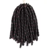 Lanzhi 14 Zoll Soft Locs Dreadlock synthetische Flechthaarverlängerung 70 g/Stück Afro-Frisuren Dreadlocks Braun Schwarz