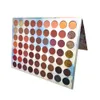 Chaude 63 couleurs Super grande Palette de fard à paupières miroitant mat fard à paupières longue durée étanche yeux cosmétiques maquillage cadeau