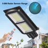 All in One Solar Street Lamp 30W 60W 90W 120W 150W with Pole Radar Sensor Outdoor Lighting 4 modes