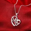 Mode maman collier en forme de coeur collier de diamants creux aromathérapie flottant médaillon pendentif chaîne à maillons pour les femmes bijoux parfum