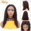 Curly Human Hair Wig Lace Part wigs For Women 180% Density Peruvian Cheap Closure Wig 18" Remy Hair ABBY Hair On Sale