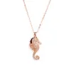 1pcs colar Seahorse 3 Colors Marine Animal Pingentents Clavicle Chain Summer elegante e não desaparece a festa do pendente Data de aniversário 7294483