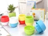 Mini Rodada Plastic suculenta mesa Pot Plant Flower Garden Home Office Decor Micro Landscape Planter vaso inquebrável