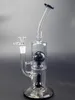 11.8 tum glas vatten bongs hookahs svart nummer 8 boll perc inline återvinningsdämpare dab rig 14mm fog