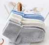 Baby Vloer Sokken Anti Slip Peuter Sokken Solid Pasgeboren Boy Sneaker Footsocks Katoen Thicken Girl Footwear Infant Socks 6 Colors At4684