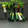 Glass Pipes Smoking blown hookah Manufacture Hand-blown bongs Smiling Glass Suction Mouth