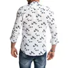 Camisas casuales para hombres Pájaro Impreso de pájaro Camisa para mujer Soporte Cuello Manga corta Verano Blanco Blusa masculina 2021 Ropa para hombre