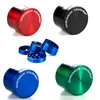 40mm CHROMIUM CRUSHER Herb Grinders 50mm 55mm 63mm Diameter 6 Colors Tobacco 4 Parts Tobacco Crushers 5915C