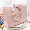 High-quality gifts Bow gift bag Portable paper bag Wedding supplies Tote bag wrapping paper bags with handle