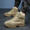 Stivali tattici da uomo in vera pelle US Army caccia trekking campeggio alpinismo scarpe da lavoro invernali Zapatos Hombre1