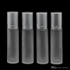 10ml Elegant Frost Glass Roll On Essentiële Oliën Parfumflesjes met roestvrijstalen rolbal 6330149