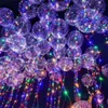 Tanie LED Bobo Balon Miga Light Ball Transparent Balloons 3M String Lights Christmas Party Dekoracje Ślubne Dzieci Zabawki 01