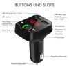 Car Kit B2 Multifunction Bluetooth FM Transmitter 2.1A Dual USB Car Charger FM MP3 Player Car Kit Support TF Card Handsfree U-Disk