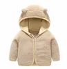 Säuglingskleidung Fleece Kleinkind Jungen Mantel Solide Mädchen Kapuzenjacke Warme Outwears Boutique Kinderkleidung 12 Farben DW4204