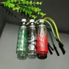 Fumer Pipe Mini Boskah Verre Bongs Colorful Metal Shape Mini plusieurs bouilloires en verre