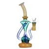 Nya Vortex Dab Rig Recycler Oil Rigs Wax Water Bong Pipe Heady Klein Bongs With Bowl eller Quartz Banger Bubbler Cyclone Beaker Hookahs