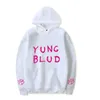 ラッパーyungbludフーディー女性男性ハラジュクスウェットシャツストリートウェアヒップホップビーフーキンハッピー長袖フリースフード付きトラック