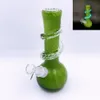 19.7cm/7.75inch Soft Glass Water Pipes Hookahs for Wax Oil Smoking