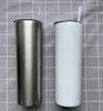 20oz Sublimation Skinny Tumbler Edelstahlbecher Vakuum mit Trink Strohhalm isolierte Wasserflasche Meer DDA1914613744