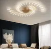 LED -ljuskrona tak för mats vardagsrum sovrum hem dekoration hängande ljus guld eller svarta moderna kreativa nya fixturer ll194o