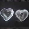 12PCS Plastic Heart Container Candy Boxes Wedding Favors Party Reception Table Decors Birthday Event Gift Holder Package Supplies