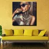 Streszczenie afrykańskie kobiety portretowe plakat Graffiti Street Art Canvas Malarstwo olejne zdjęcie Ściana Pokój Modern Decor 3868419