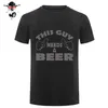 Deze man heeft een bier grappig drinken vakantie cadeau dronken t-shirt mannen katoen casual college afgedrukt t-shirt Tshirt1