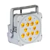 8 -stcs met vlieghoes draadloze LED -licht Uplights voor bruiloft 12 18w batterij aangedreven platte parlights wifiremote dj uplighter238u