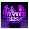 Stranger Things American Web Televizyon Serisi Led Gece Işık 7 Renk Değiştiren dokunmatik sensör yatak odası gece ışığı masa lambası hediyesi3514544
