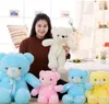 30 cm 50 cm kolorowy świecący miś światło Pluszowe zabawki Kawaii oświetlenie LED Teddy Bear Sched Doll Doll Dzieci Świąteczne zabawki 8149812