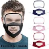 Widoczne usta Osłona twarzy wymienna Osłona Eye Shield Anti Dust Reusable Zmywalne Przezroczyste Lud Język Maska Głuchy Muta Maska Cyz2521