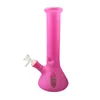 Розовые масло -буровые установки 10 -дюймовые стеклянные водные бонги простая дизайн DAP Rig Bong для чича -шиша