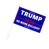 Election Trump Flags 14*21cm Polyester Printed Trump Flag Keep America Great Again President Campaign Banner DHL Shipping BWC596