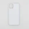 Coque vierge pour iPhone11/6.1 pouces coque de téléphone en plastique dur avec impression par Sublimation 2D avec coque de téléphone portable à insertion en métal