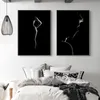 Mulher sexy moderna arte corpo preto fundo impressão cartaz arte da parede fotos para sala de estar decoração casa sem moldura2888829