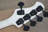 5 String Jaz Bass Guitar White Basswood Body Black Bound Maple Neck Rosewood Fingerboard Fixed Bridge Acrylic Pickguard7560689