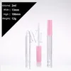 5 Cores 2ml Vazio Lip Gloss Caixa de Plástico Recipientes Rosa Ouro Vermelho Rosa Preto Lipgloss Tubo Recipientes Mini Lip Gloss Split Bottle2932763