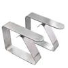 Stainless steel Tablecloth anti-slip Clip Outdoor Picnic Cloth Clamps Tablecloth Holder for Birthday Wedding Party Supplies YQ02059