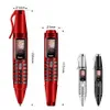 6 in 1 Multifunctionele AK007 Pen Mini Mobiele telefoons 0.96 "Tiny Screen GSM Dual SIM Camera Zaklamp Bluetooth Dialer Mobiele telefoon met opname