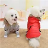 소프트 모피 까마귀 따뜻한 코 튼 개 옷 작은 개 windproof pet jacket 개 코트 겨울 의류 요크셔 치와와