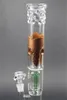 Green Honeycomb and Arm Tree Perc Percolator Glass Water Bongs Hookahs 16Inch Oil Burner Dab Rig