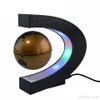 LED World Map Magnetic Levitation Floating Globe Home Electronic Antigravity C shape Lamp Novelty Ball Light Birthday Gifts