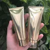 100 ml gold kunststoff weiche flasche 100g kosmetische Gesichtsreiniger creme leere squeeze tube shampoo lotion flaschen kostenloser versand