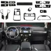 ABS -bil Central Dashboard Decoration Kit Carbon Fiber f￶r Toyota 4Runner Interi￶r Tillbeh￶r