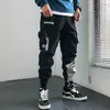 januardsnow streetwear 코튼 하렘 조깅 남자 캐주얼 스웨트 팬츠 가을 새로운 리본 전체 길이 바지 남자