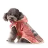 Reflekterande vattentät hund regnrock klädkläder glittra regn kappa kappa sommar husdjurskläder klädsel kommer och sandig