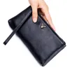 محفظة طويلة المرأة عالية الكعب الأسود بو الجلود الإناث مخلب أكياس المال موهير عملة محفظة حامل بطاقة محافظ