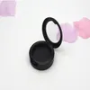 36mm geada preta blush vazio blusher cosmético caixa de sombra plástica caixa de sombra limpar o recipiente de pó cosmético