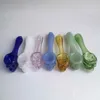 Drôle Crâne Fantôme Fumer Pipe En Verre 3,9 pouces Heady Herb tabac À La Main Cigarette pyrex cuillère colorée Pipes Outil Accessoires 7 Couleurs