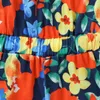 Filles de fleurs d'été combinaison filles florales bretelles bretelles pantalons de plage de mode enfants vêtements de marque pantalons filles vêtements pour enfants